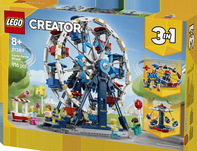 LEGO LEGO Creator 31389 Noria Clásica - caja lateral con detalles del set