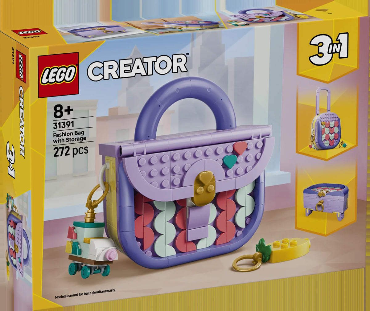 LEGO LEGO Creator 31391 Bolso de Diseño Artístico con Compartimento - caja frontal oficial
