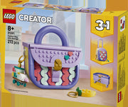 LEGO LEGO Creator 31391 Bolso de Diseño Artístico con Compartimento - caja lateral con detalles del set