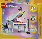 LEGO LEGO Creator 31392 Piano Musical Decorativo con Gato - caja lateral con detalles del set