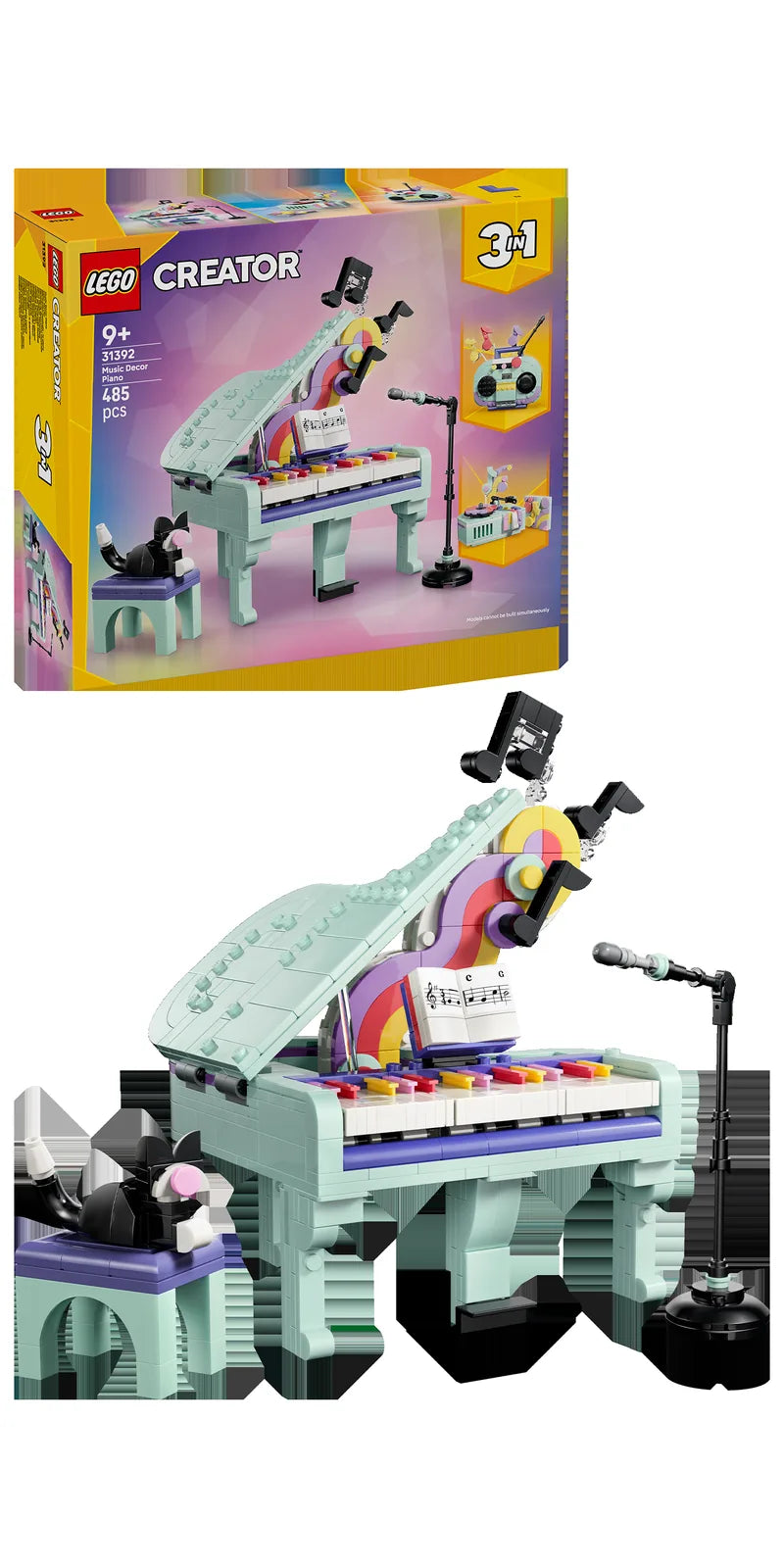 LEGO LEGO Creator 31392 Piano Musical Decorativo con Gato - display: caja + producto montado