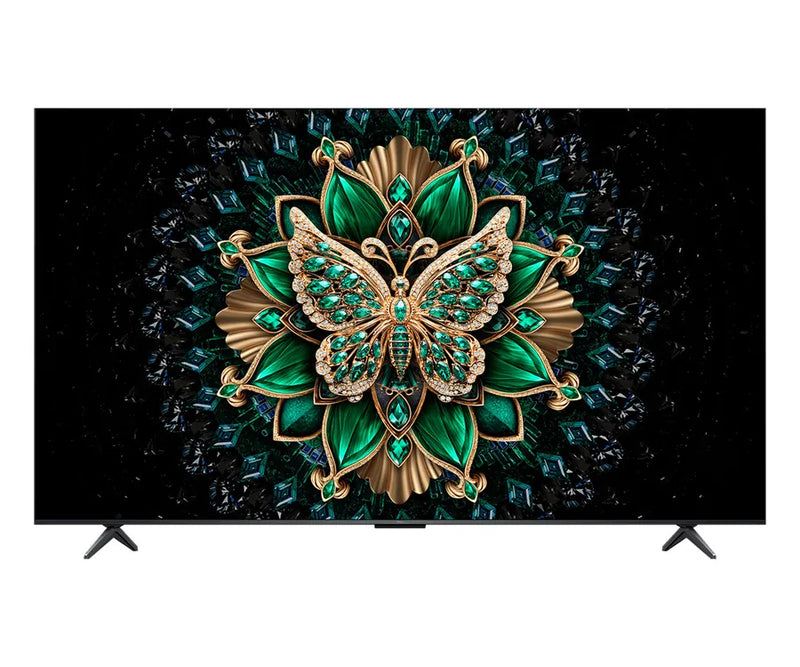 Televisor TCL 65C6K QD-Mini LED 4K Google TV 144Hz de 65 pulgadas, vista frontal