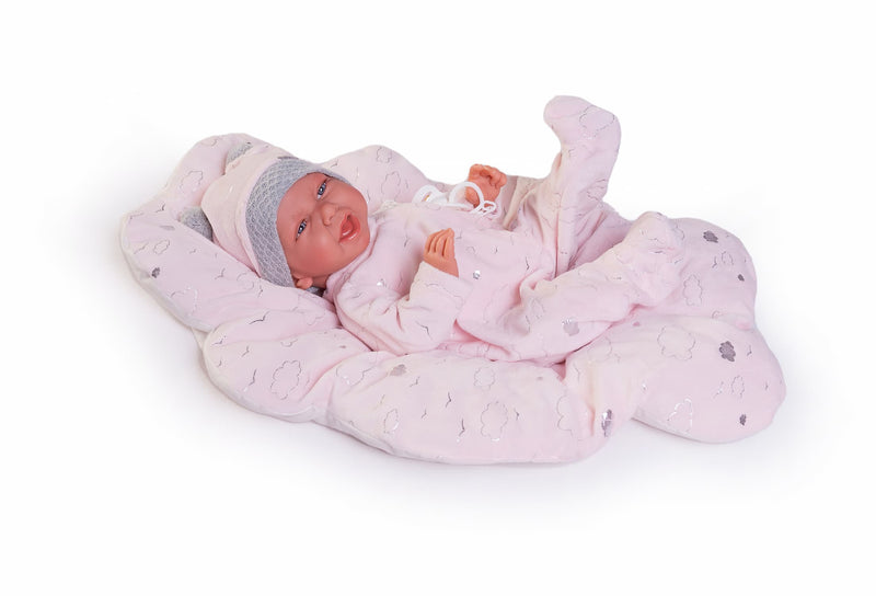 Muñecas Antonio Juan Recien Nacida Carla con Cojín Nubes (33112)