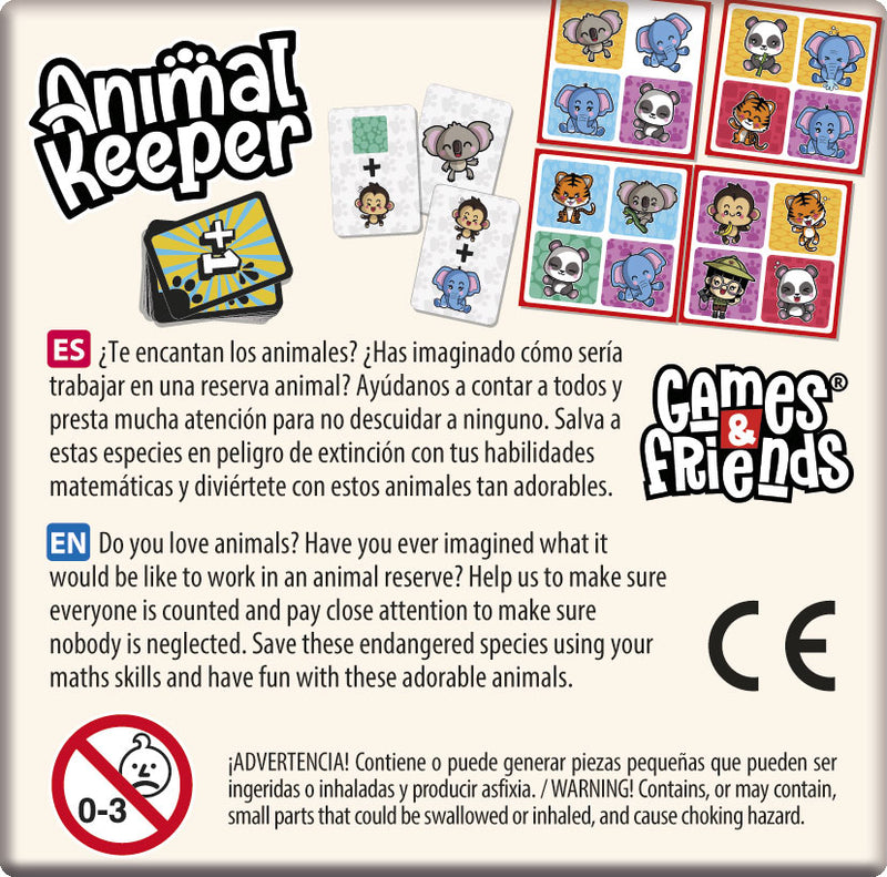 4. Animal Keeper Mini 90565 - Juego matemáticas y conservación animal niños - Cayro 6-99 años
