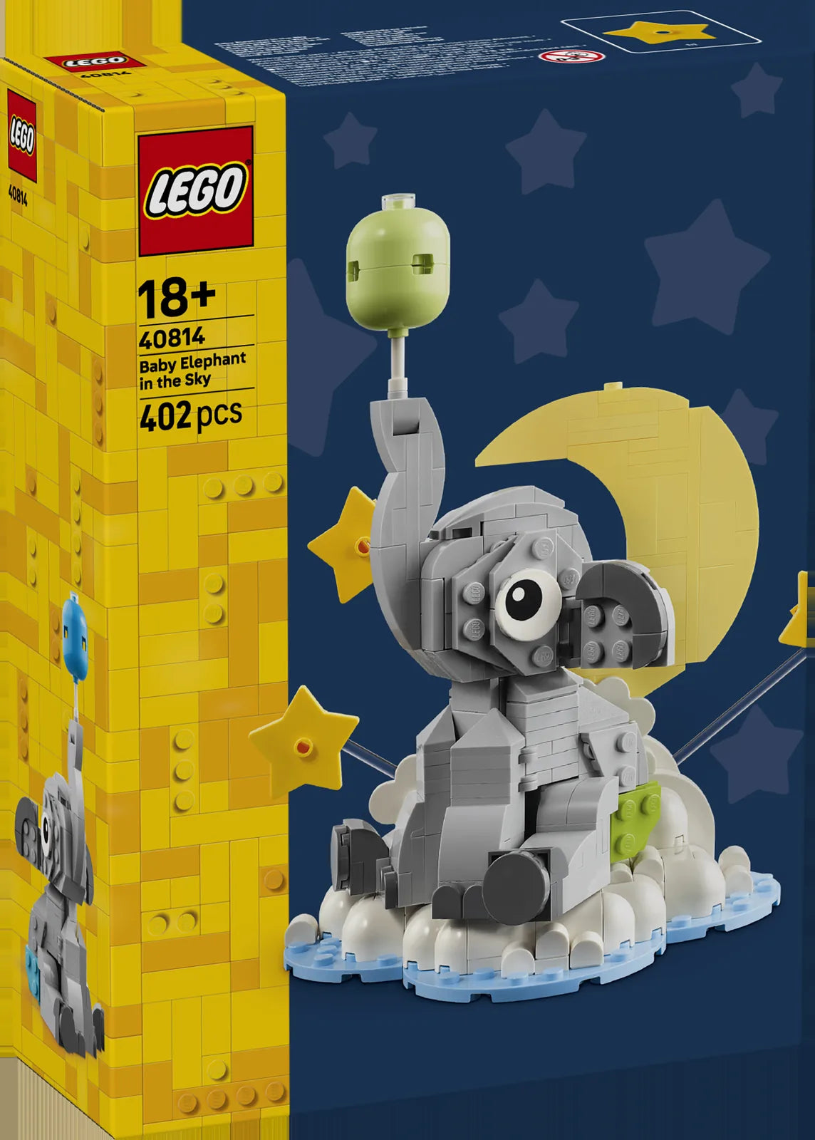 LEGO Seasons and Occasion 40814 Bebé Elefante en el Cielo - caja frontal oficial