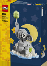 LEGO Seasons and Occasion 40814 Bebé Elefante en el Cielo - caja lateral con detalles del set