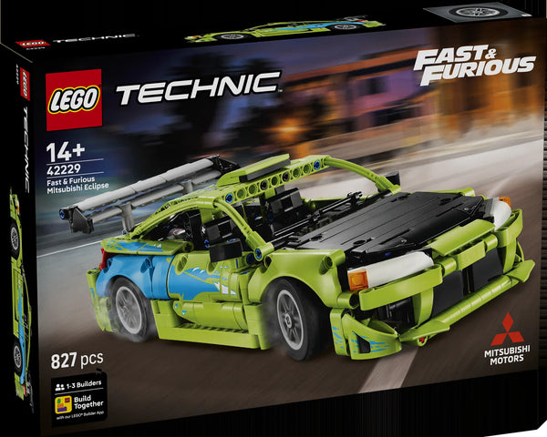 LEGO Technic 42229 Coche Mitsubishi Eclipse de Fast and Furious - caja frontal oficial
