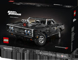 LEGO Technic 42231 Coche Dodge Charger R/T de Fast and Furious - caja lateral con detalles del set