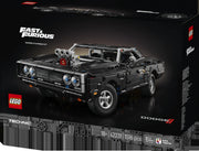 LEGO Technic 42231 Coche Dodge Charger R/T de Fast and Furious - caja lateral con detalles del set