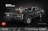 LEGO Technic 42231 Coche Dodge Charger R/T de Fast and Furious - caja reverso con escenas de juego