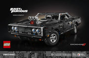 LEGO Technic 42231 Coche Dodge Charger R/T de Fast and Furious - caja reverso con escenas de juego