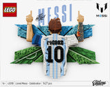 Caja frontal alternativa LEGO Editions 43018 Lionel Messi Celebration - render del producto Editions edición especial