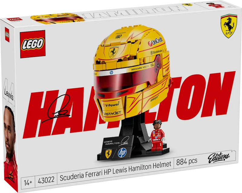 LEGO Casco Lewis Hamilton Scuderia Ferrari HP (43022)
