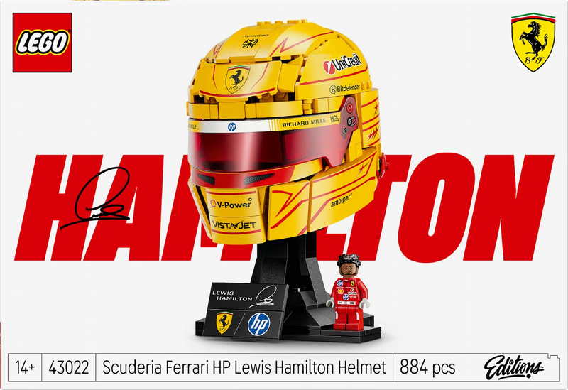 LEGO Casco Lewis Hamilton Scuderia Ferrari HP (43022)