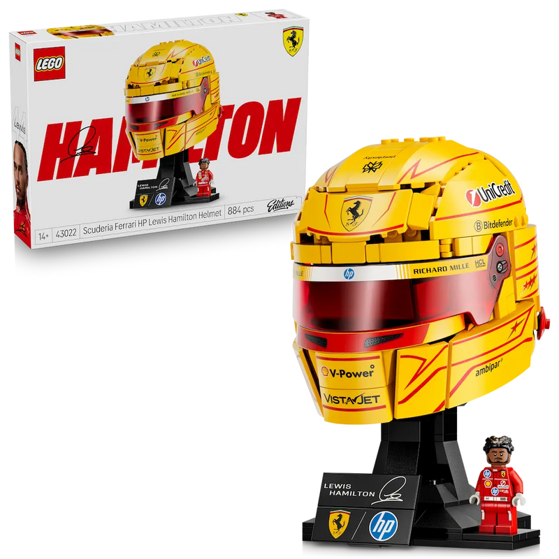 LEGO Casco Lewis Hamilton Scuderia Ferrari HP (43022)