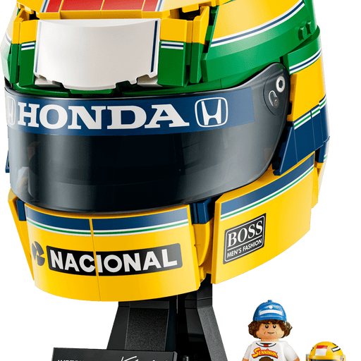 Casco de Ayrton Senna LEGO Editions 43024 montado