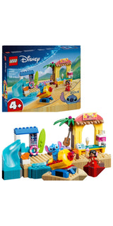 LEGO Disney Classic 43280 Diversión en la Playa con Lilo y Stitch - display: caja + producto montado