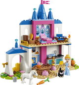 LEGO Disney Princess 43283 Castillo de Cenicienta y sus Amigos Animales - producto montado sobre fondo blanco