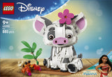 LEGO Disney Princess 43292 Pua - caja reverso con escenas de juego