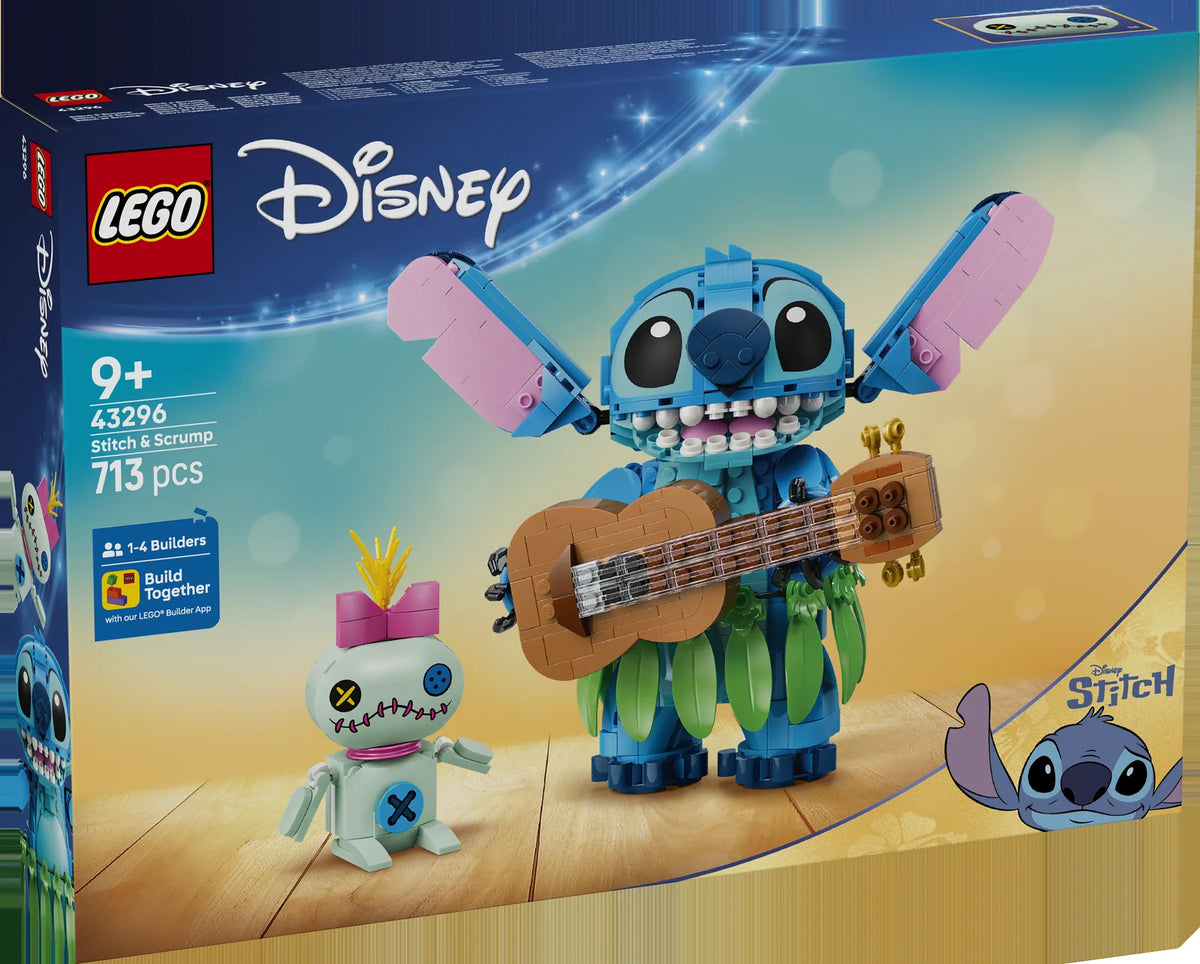 LEGO Disney Classic 43296 Stitch y Scrump - caja frontal oficial