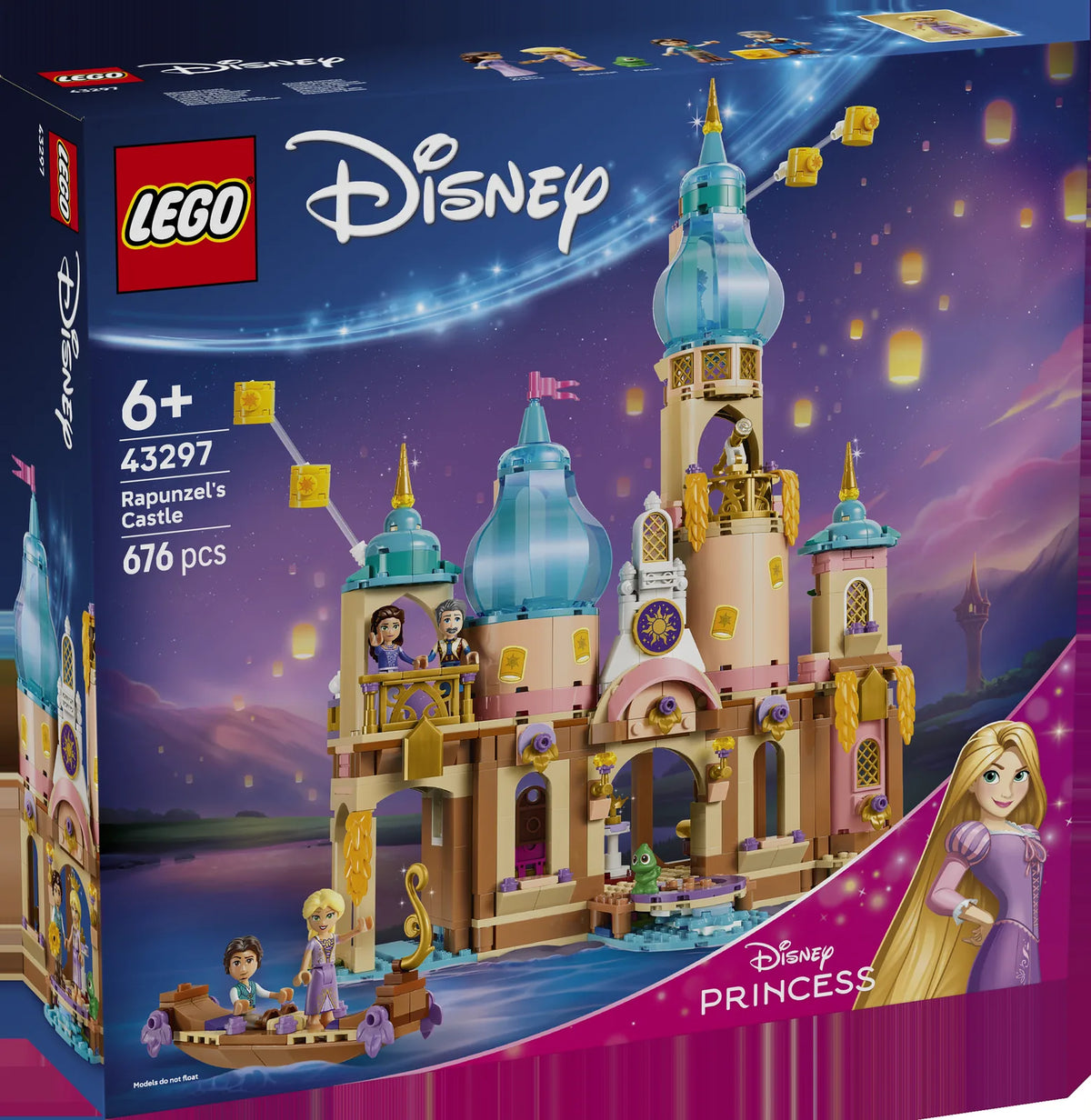 LEGO Disney Princess 43297 Castillo de Rapunzel - caja frontal oficial