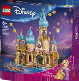 LEGO Disney Princess 43297 Castillo de Rapunzel - caja lateral con detalles del set