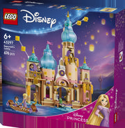 LEGO Disney Princess 43297 Castillo de Rapunzel - caja lateral con detalles del set