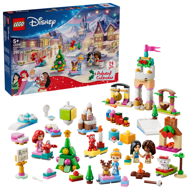 Calendario de Adviento LEGO Disney 43298 con sus minimodelos