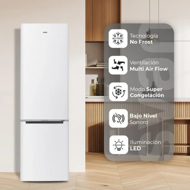 Frigorífico Combi Svan No Frost 201cm Blanco SC2602ENF