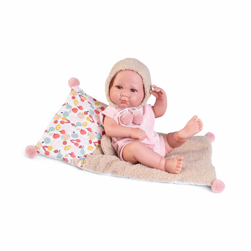 Muñecas Antonio Juan Recién Nacida Luca camita osito (50402)