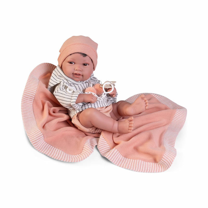 Muñecas Antonio Juan Recién Nacido Pipo con toquilla parejita (50413)