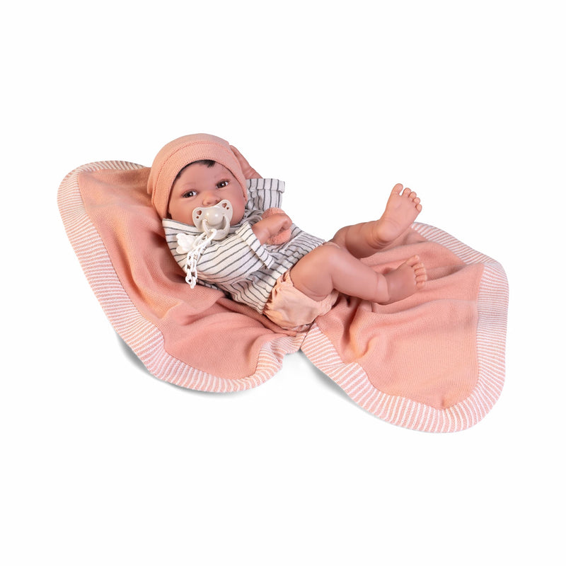 Muñecas Antonio Juan Recién Nacido Pipo con toquilla parejita (50413)