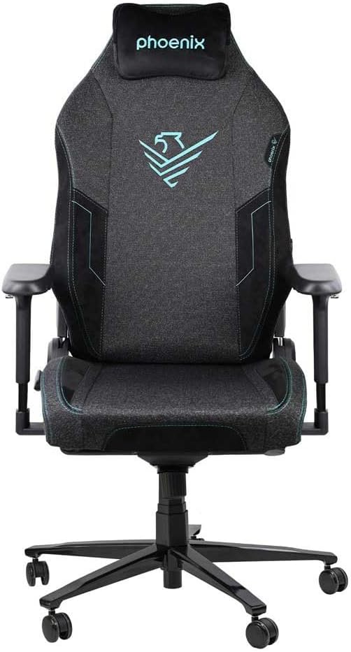Silla gaming Phoenix Monarch cuero negro talla R con reposabrazos 4D y respaldo reclinable 180 grados
