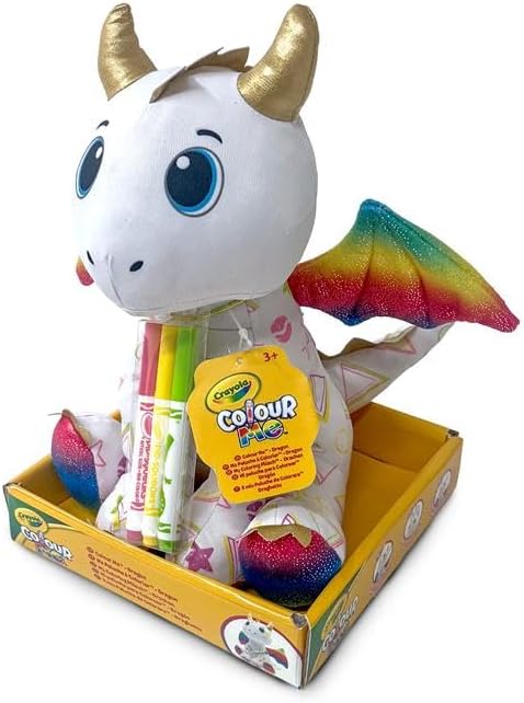 Crayola Colorea tu Peluche Dragoncito con 3 Rotuladores
