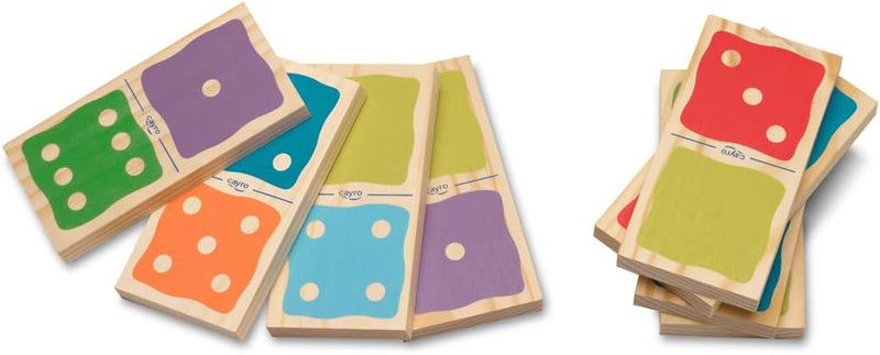 Dominó Cayro Gigante de Madera - Fichas Naturales de Tamaño Espectacular (1050)