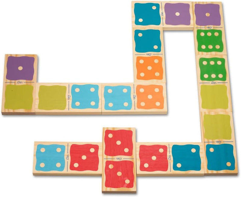 Dominó Cayro Gigante de Madera - Fichas Naturales de Tamaño Espectacular (1050)