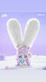 Cup Rabbits Inner Desire figura lila con corona dorada y estrellas, art toy Awake Toys