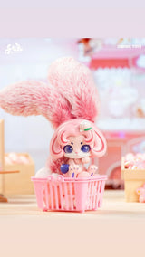 Cup Rabbits Fruit Milk figura cupcake frutos del bosque, art toy Awake Toys