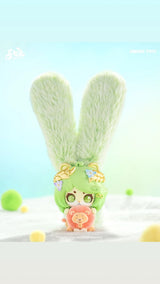 Cup Rabbits Inner Desire figura botánica verde con flores doradas, art toy Awake Toys