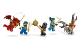 5 minifiguras LEGO Jay Nya Kai Forma Dragón Monstruo Tierra líder lealista
