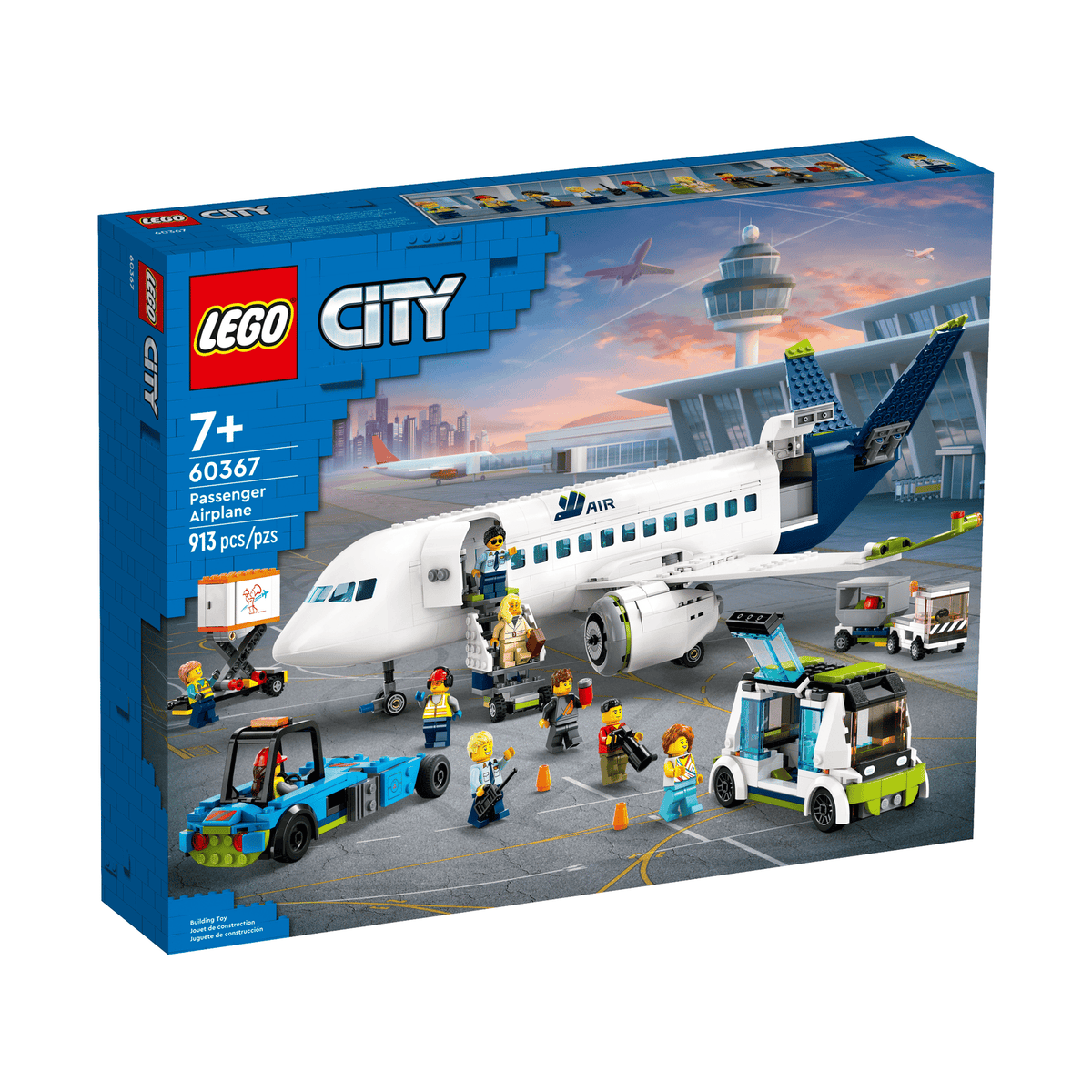 Caja del LEGO City Avión de Pasajeros 60367