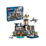 Caja y set montado del LEGO City Isla Prisión de la Policía 60419