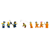 Las 7 minifiguras, el perro y el tiburón del LEGO City 60419