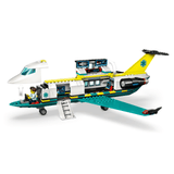 Avión LEGO City 60465 abierto con la cabina y el laboratorio médico