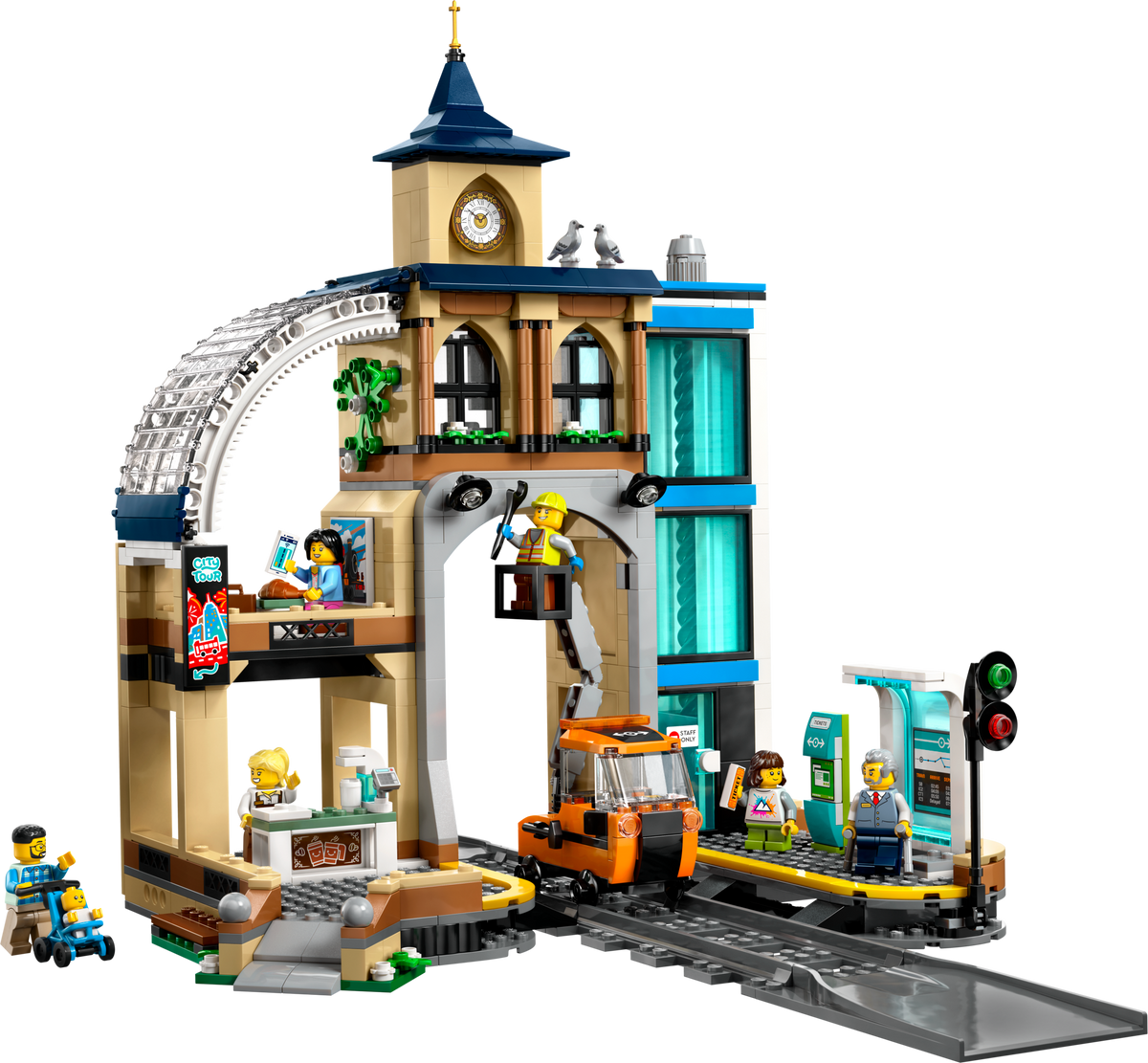 Caja del set LEGO City Estación Central de Ferrocarril 60469 con 752 piezas