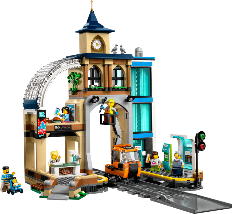 Caja del set LEGO City Estación Central de Ferrocarril 60469 con 752 piezas