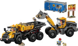 LEGO City Big Vehicles 60494 Camión Volquete y Cargadora Frontal - producto montado sobre fondo blanco