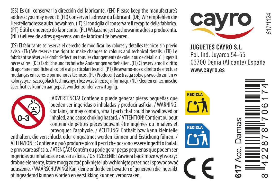 Accesorios Damas de Madera Cayro, imagen 2