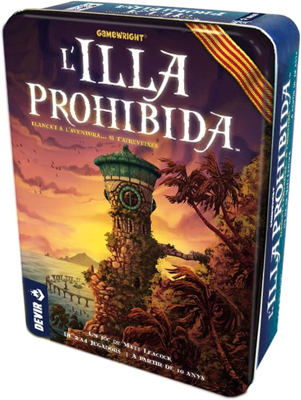 Capsa del joc L'Illa Prohibida de Devir