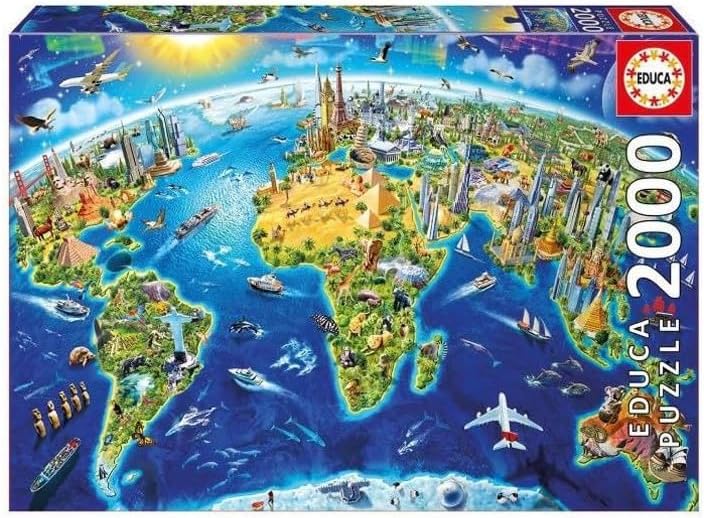 Puzzle 2000 piezas Símbolos del mundo - Educa Borras
